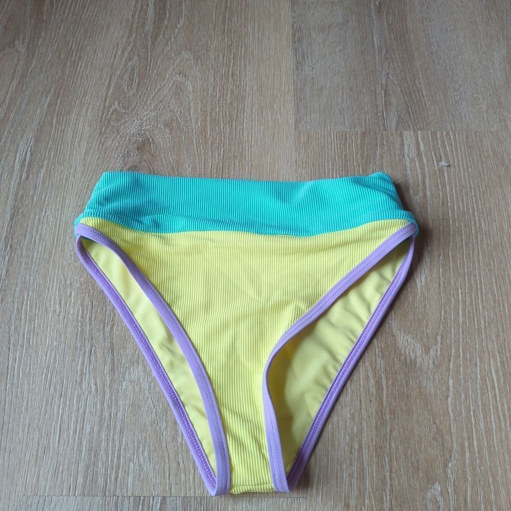 LainSnow Bikini Bottom in Yellow and Green